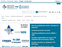 Tablet Screenshot of nordestelevatori.com